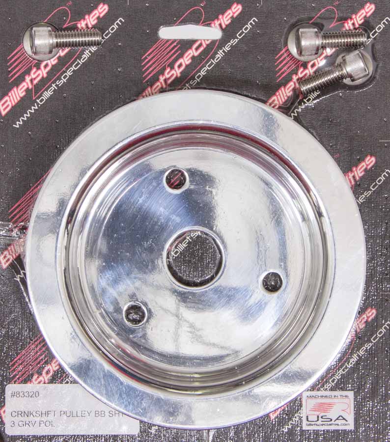 Billet Specialties SBC/BBC 1 GRV WP Pulley For LWP Polished