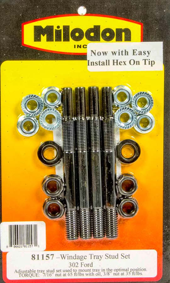 Milodon 81151 Bbc Tray Install Kit