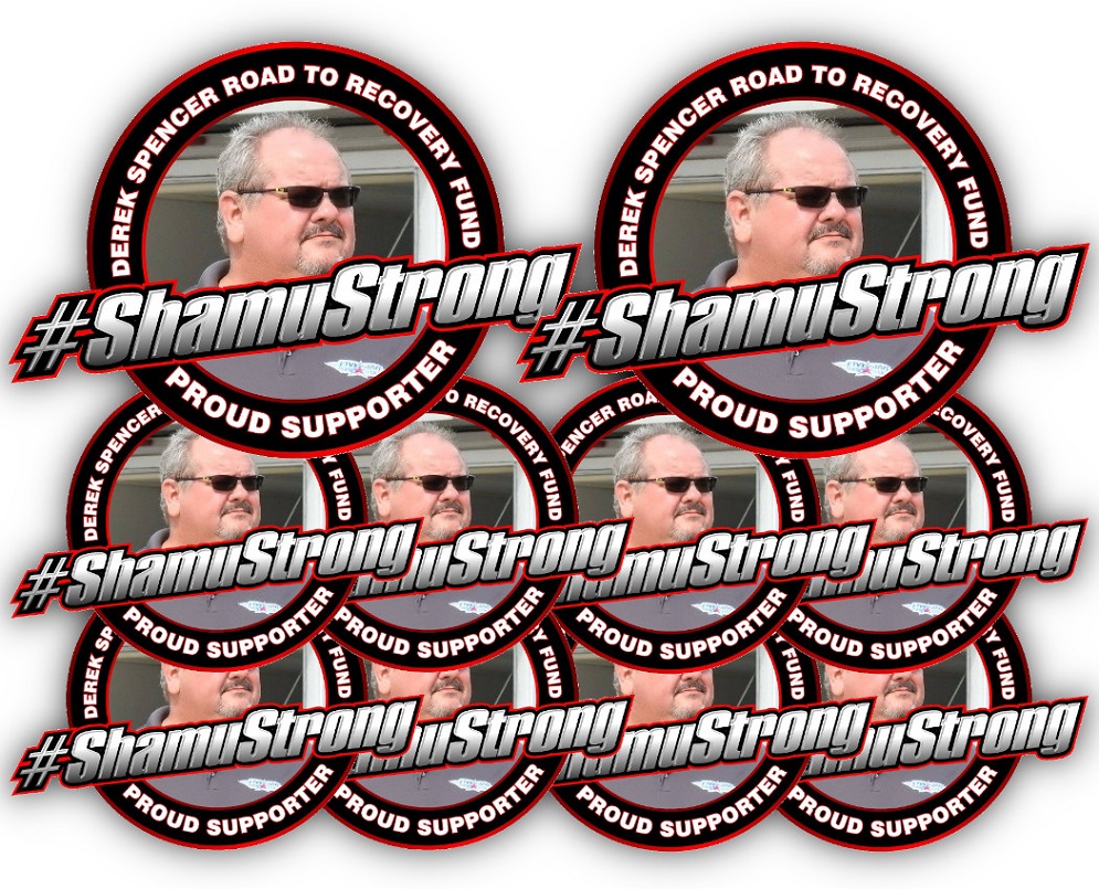 #SHAMUSTRONG RACING DECAL 4.5IN H X 6IN W (10 PIECES)